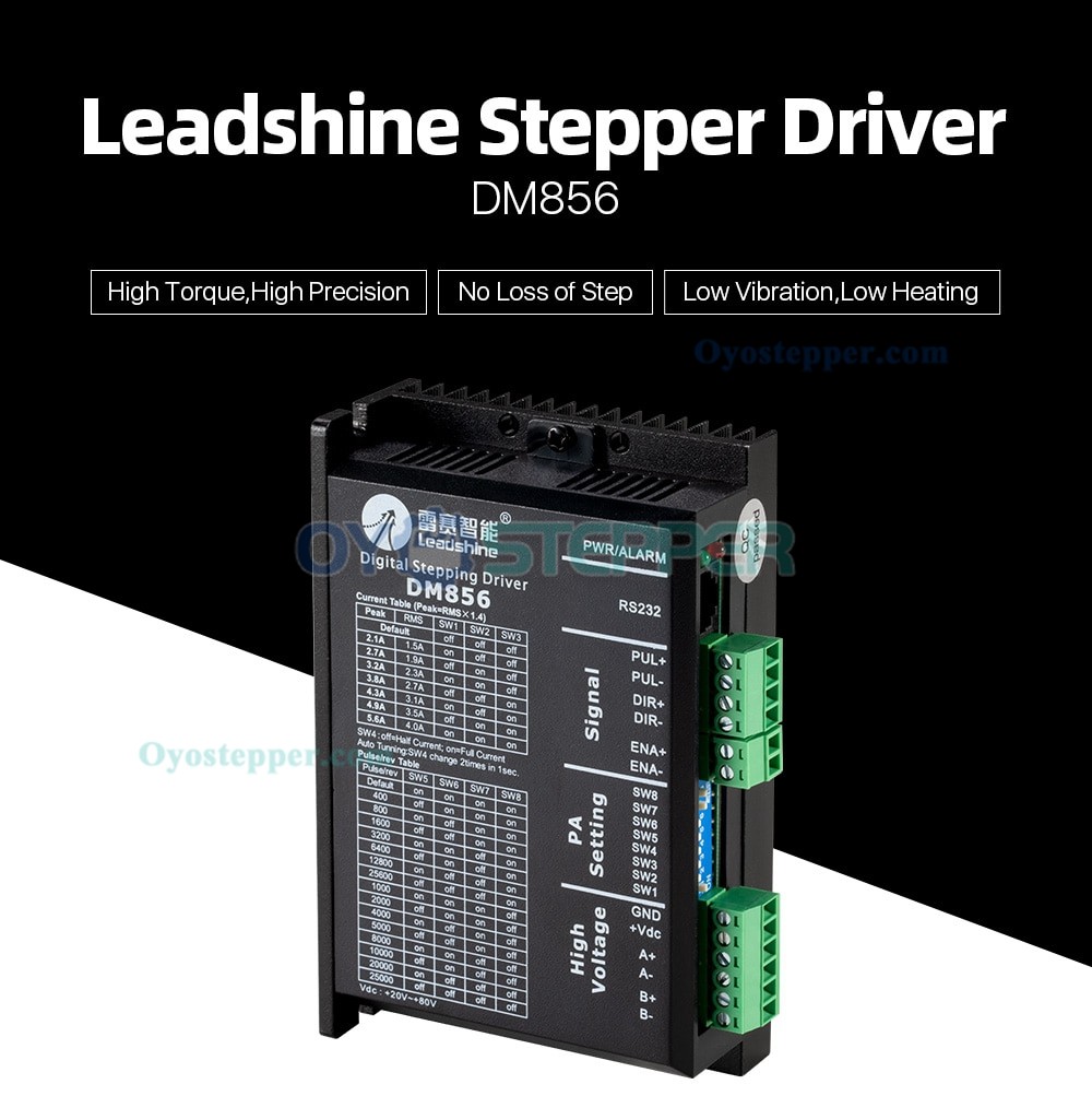 Leadshine DM856 Digital Stepper Driver for NEMA 17, NEMA23, NEMA24, NEMA 34 Stepper Motors
